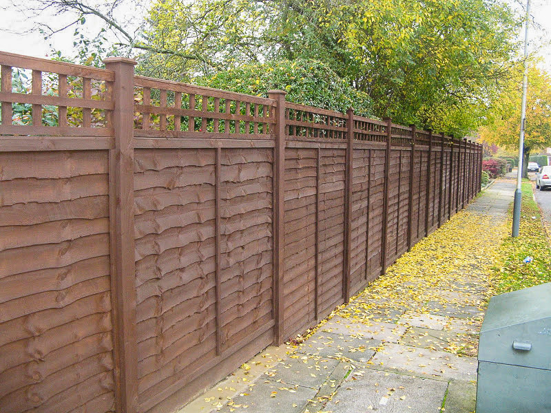 street view of garden fence